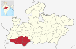 Map of Roman Catholic Diocese of Khandwa