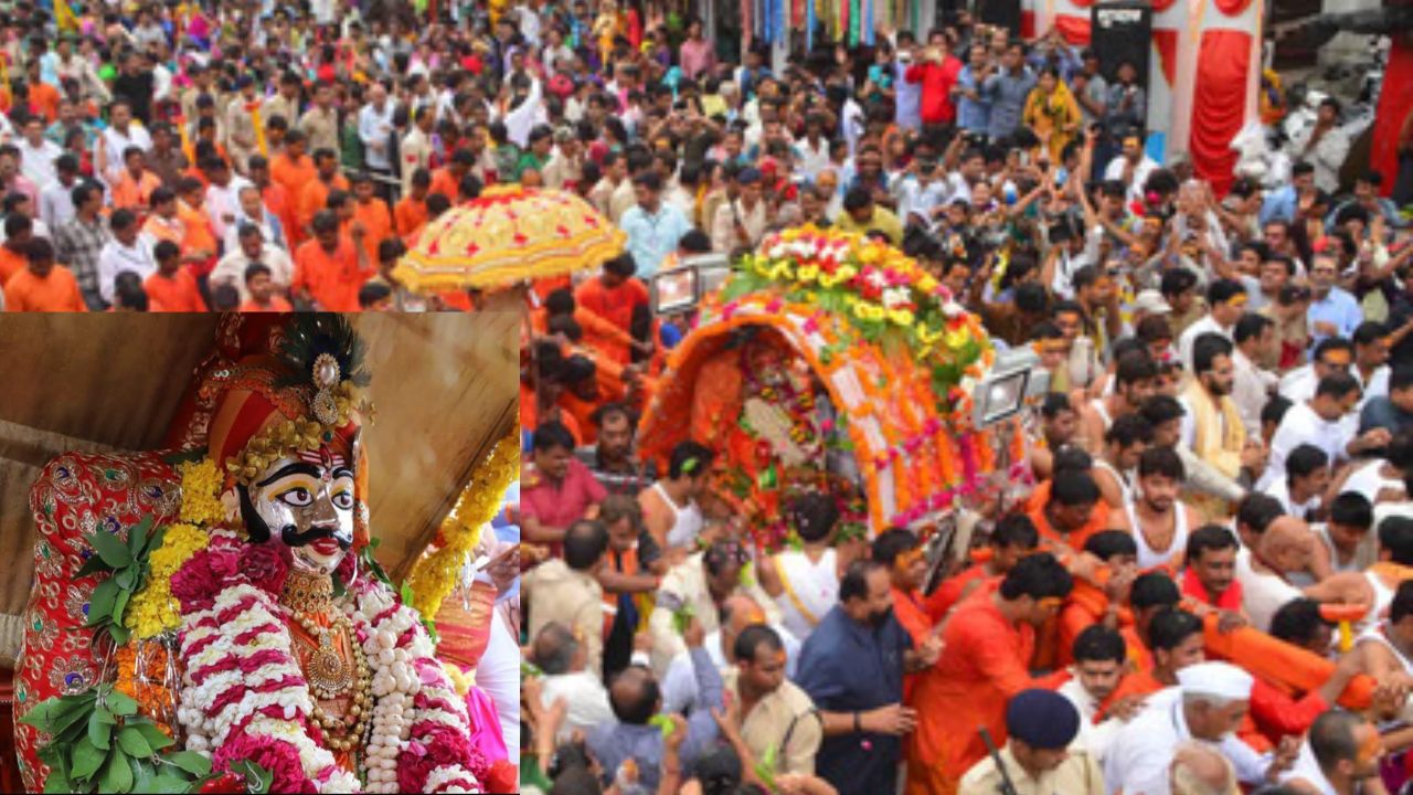 महाकालेश्वर की निकली तीसरी सवारी , नगर भ्रमण पर निकले उज्जैन के राजा