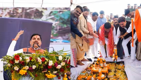 CM Mohan Yadav at Indore MY Hospital Bhoomipujan ceremony