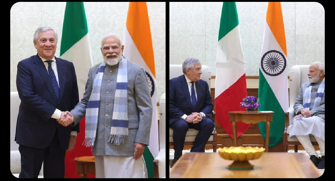 Italy के उपप्रधानमंत्री तजानी ने पीएम मोदी से मुलाकात को बताया सकारात्मक, 2026 में इटली दौरे का आमंत्रण