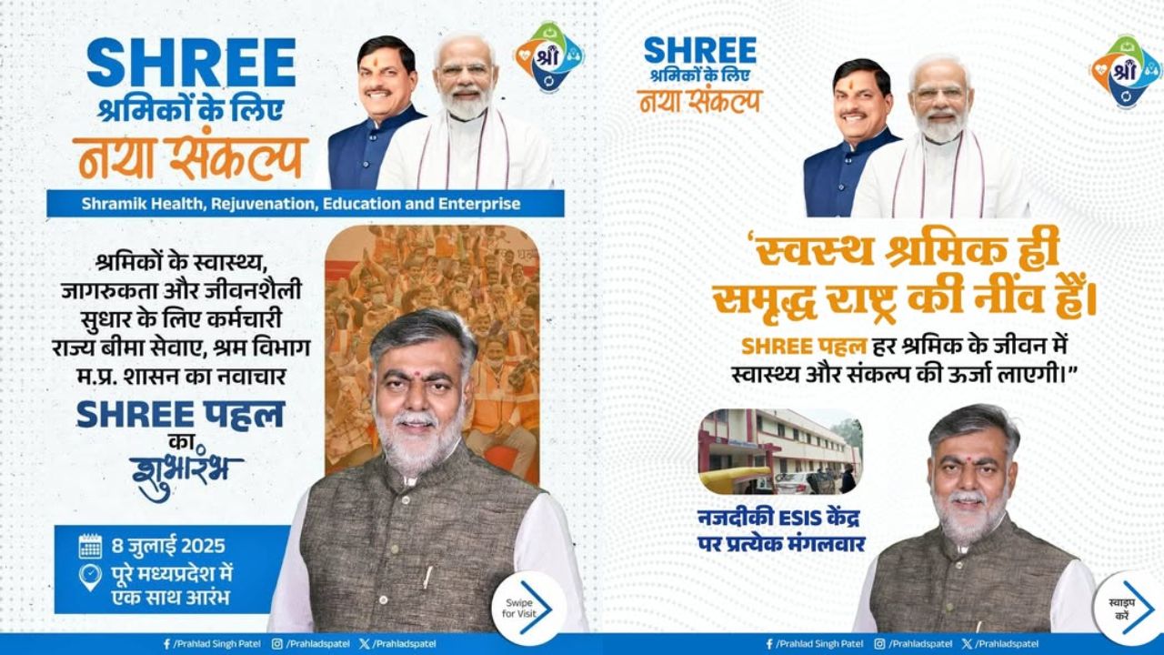 मध्य प्रदेश में मजदूरों के लिए SHREE पहल, स्वास्थ्य और शिक्षा में सुधार पर जोर