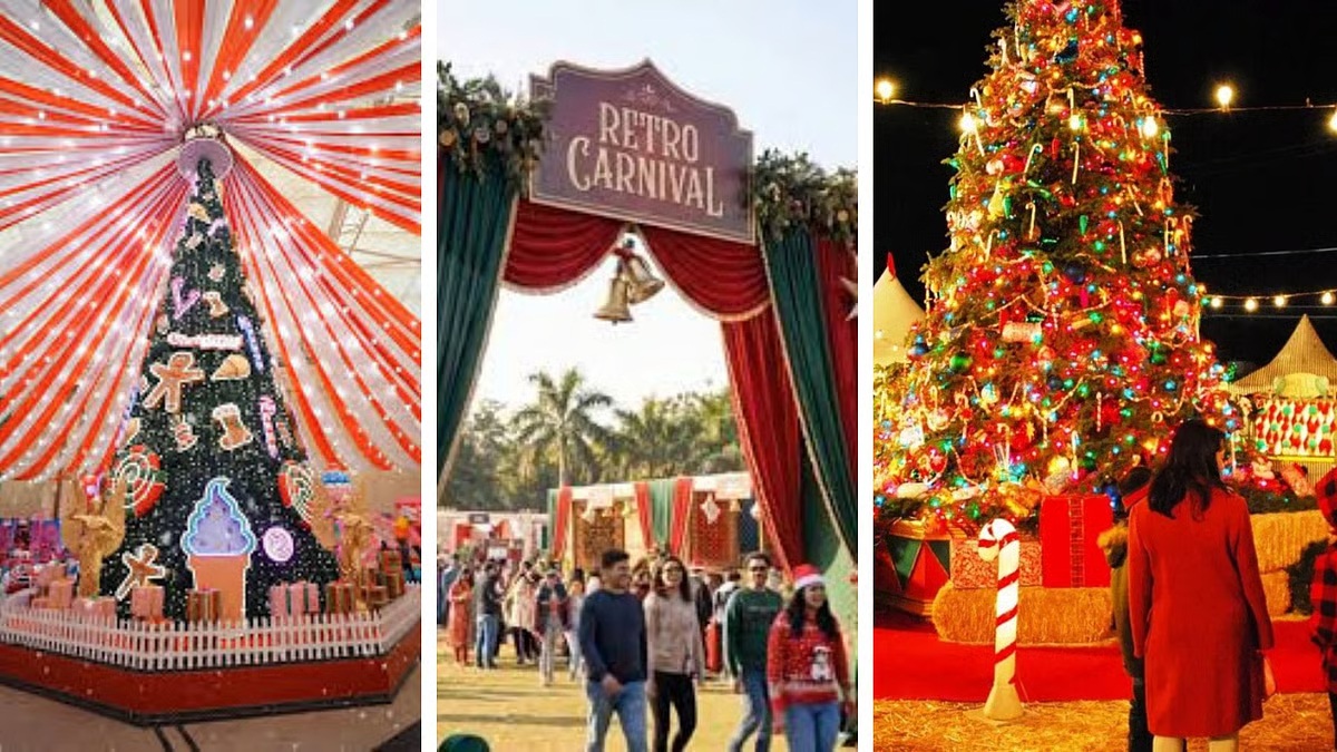 Indore Christmas Celebration market lights