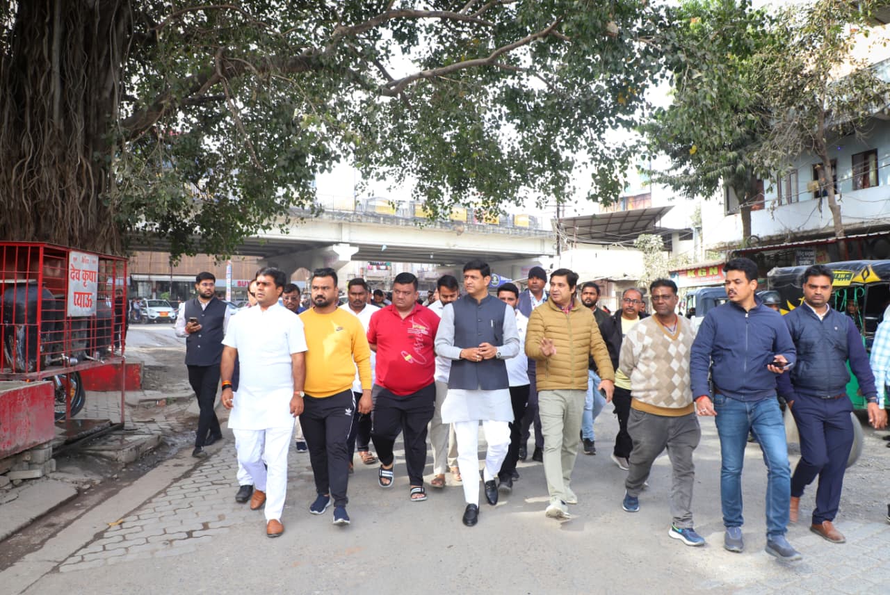 Indore Mayor Inspection Drainage Restoration Ward 65