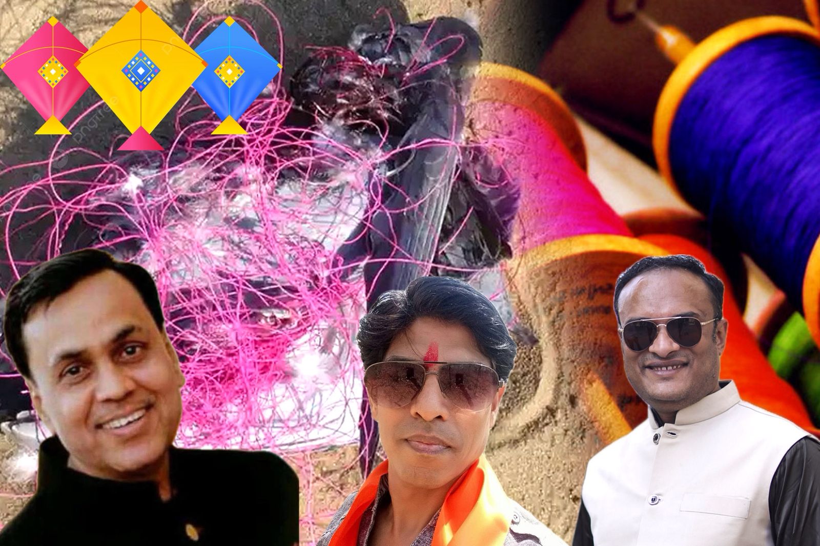 पतंग के चाइनीस धागे से अबोल जीवों की रक्षा