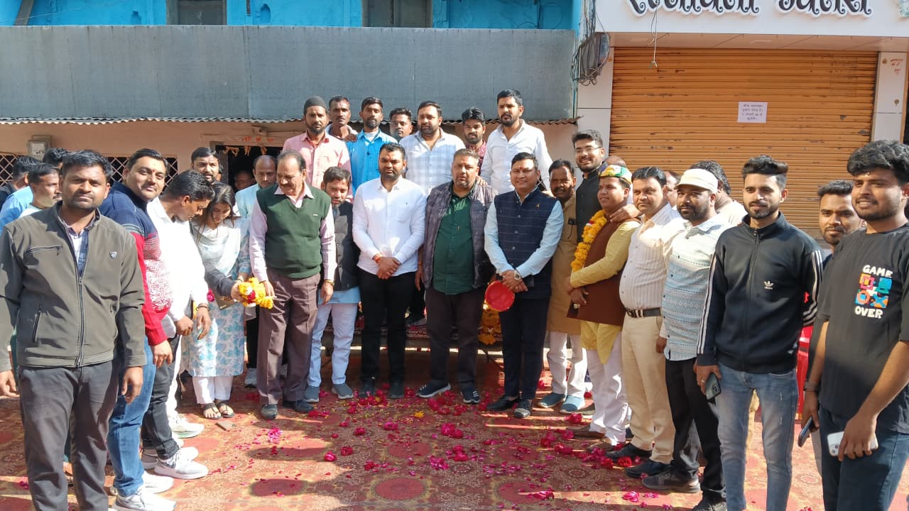 Yuva Congress Pradesh Adhyaksh Nagda Aagman welcome ceremony