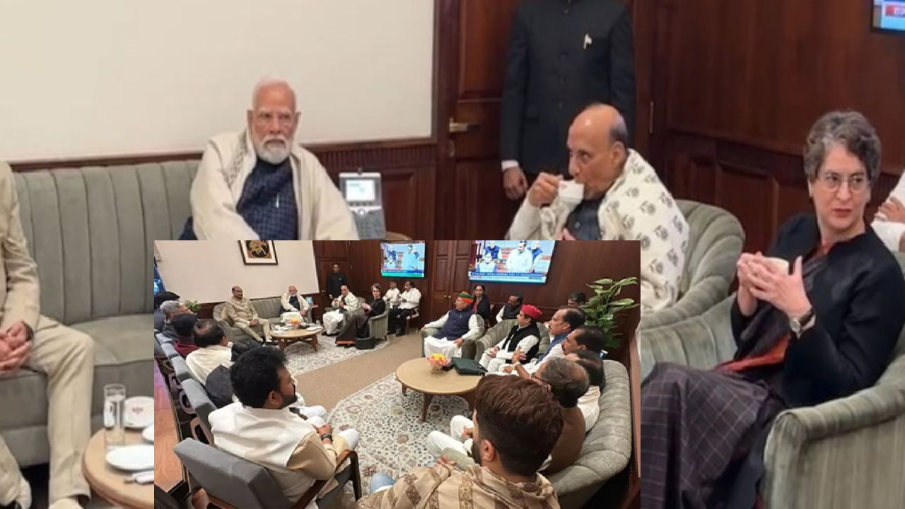 शीतकालीन सत्र के समापन पर पीएम मोदी की Tea Party में शामिल हुए विपक्षी नेता