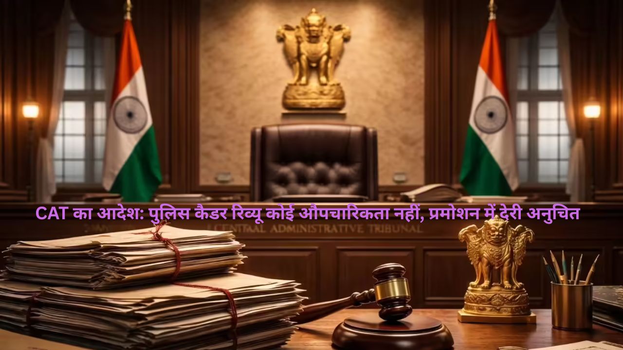 MP पुलिस अफसरों के लिए राहत, CAT ने कैडर रिव्यू में देरी पर लगाई फटकार