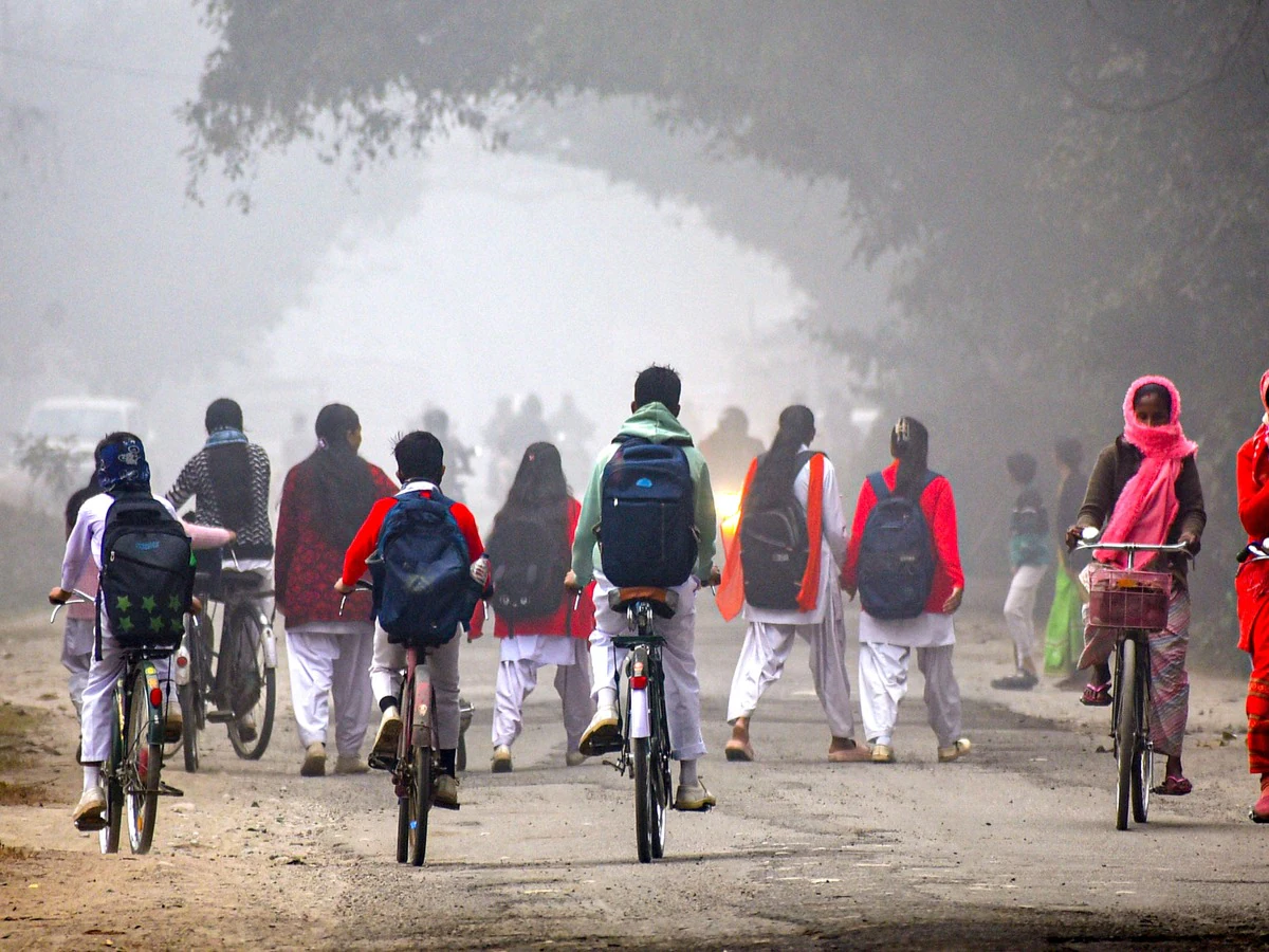 MP में कड़ाके की ठंड का कहर 15 जिलों में स्कूल बंद छात्रों को बड़ी राहत