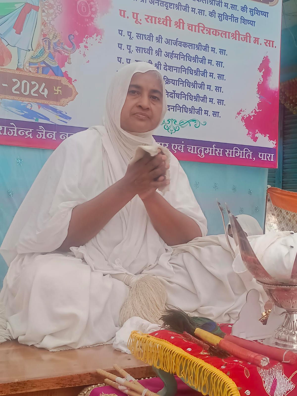 साध्वी श्री चारित्रकला श्रीजी नागदा आगमन