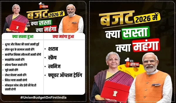 Budget 2026 का बड़ा असर: दवाएं, कपड़े, जूते सस्ते हुए, जानिए आम आदमी के लिए महंगे-सस्ते की पूरी तस्वीर