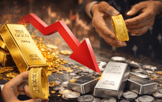 Gold‑Silver Crash: गिरावट जारी, चांदी ₹16,000 सस्ती और सोने ने भी दिखाया कमजोर प्रदर्शन
