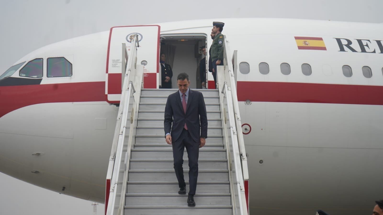 स्पेन के राष्ट्रपति पेड्रो सांचेज India AI Impact Summit में भाग लेने नई दिल्ली पहुंचे