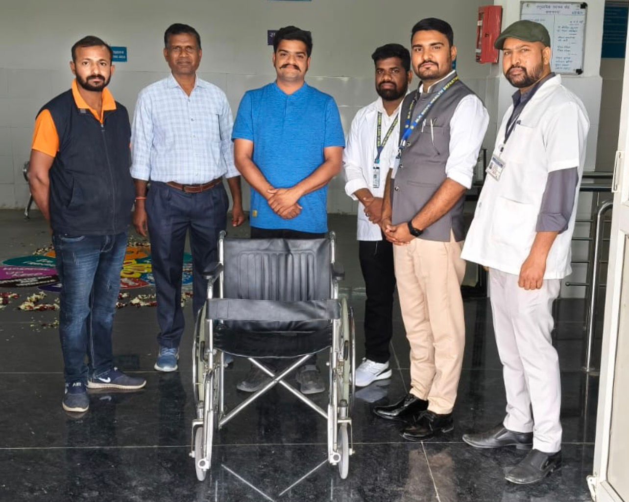 Samudayik Swasthya Kendra wheelchair donation