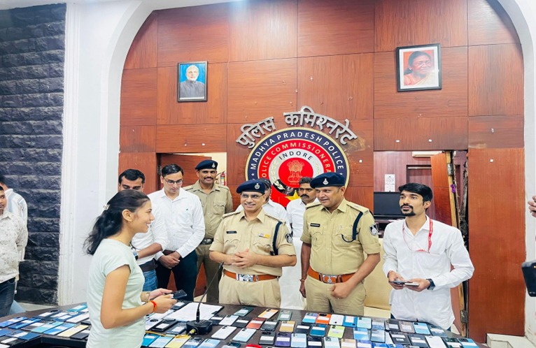 मध्यप्रदेश पुलिस गुम मोबाइल बरामद