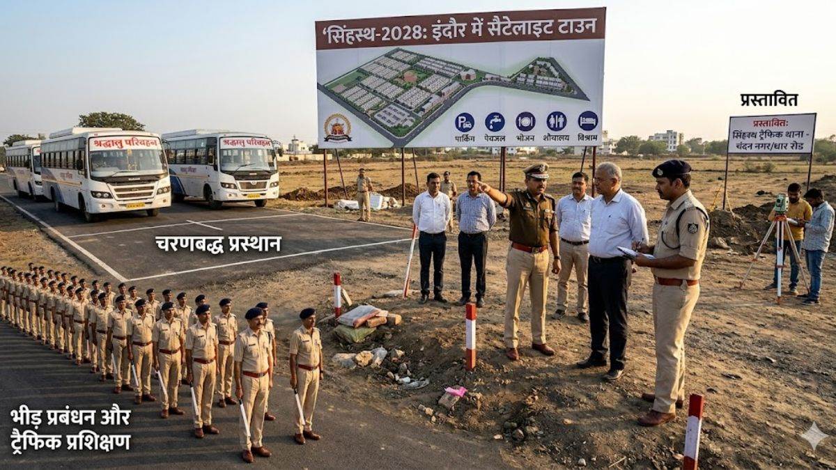 सिंहस्थ 2028 की तैयारी शुरू: इंदौर पुलिस का बड़ा प्लान, उज्जैन की भीड़ रोकने के लिए बनेंगे सैटेलाइट टाउन और नए ट्रैफिक थाने