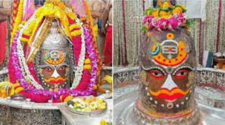 Ujjain: चंदन-कंकु और अबीर-गुलाल से सजे बाबा महाकाल, भस्म आरती में दिखा दिव्य स्वरूप, हजारों श्रद्धालुओं ने किए दर्शन