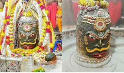 Ujjain भस्म आरती में दिखा अद्भुत नजारा, भांग और चंद्रमा से सजे बाबा महाकाल