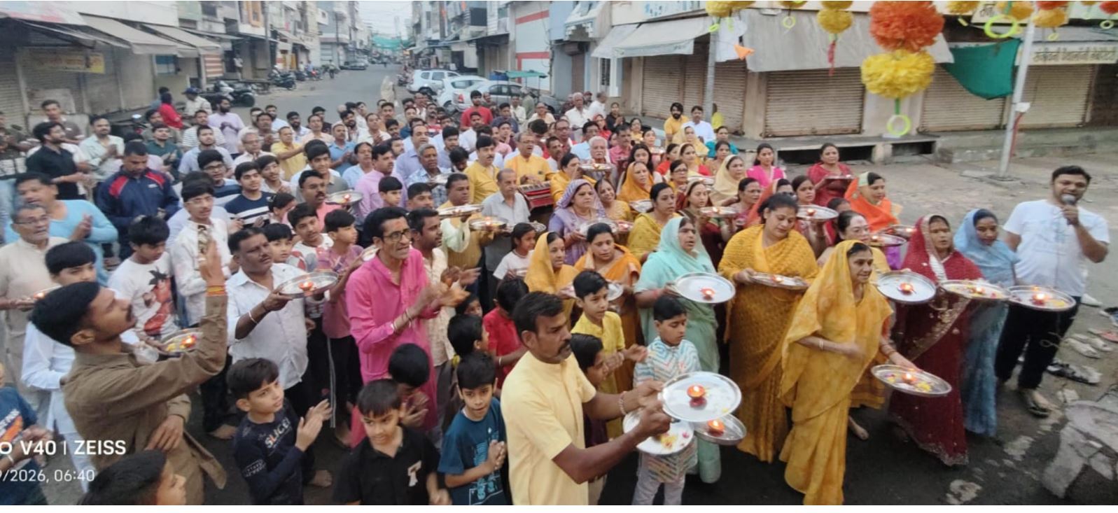 Thandla Residents Celebrate Nav Varsh with Spiritual Fervor and Prasadi Distribution