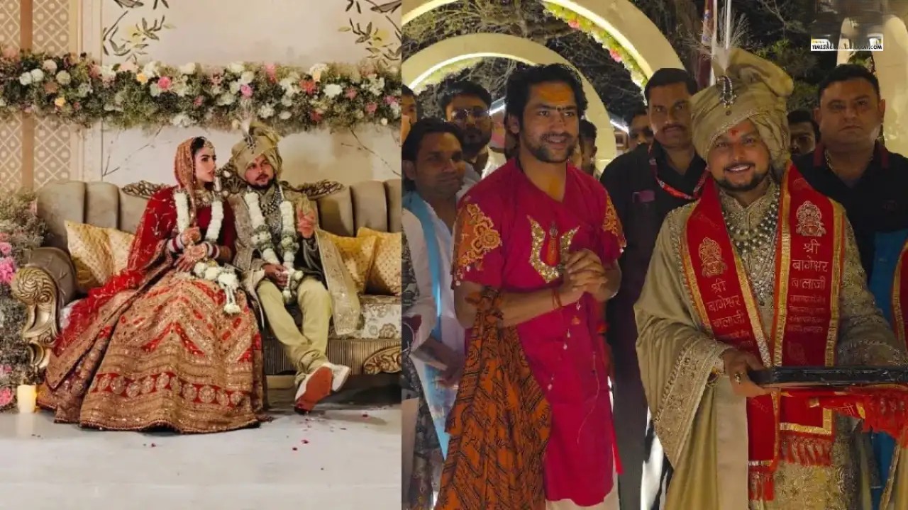कुलदीप यादव की शादी में पहुंचे बाबा बागेश्वर, बालाजी की पटकी पहनाकर दिया आशीर्वाद – क्रिकेट और आध्यात्म का अद्भुत संगम