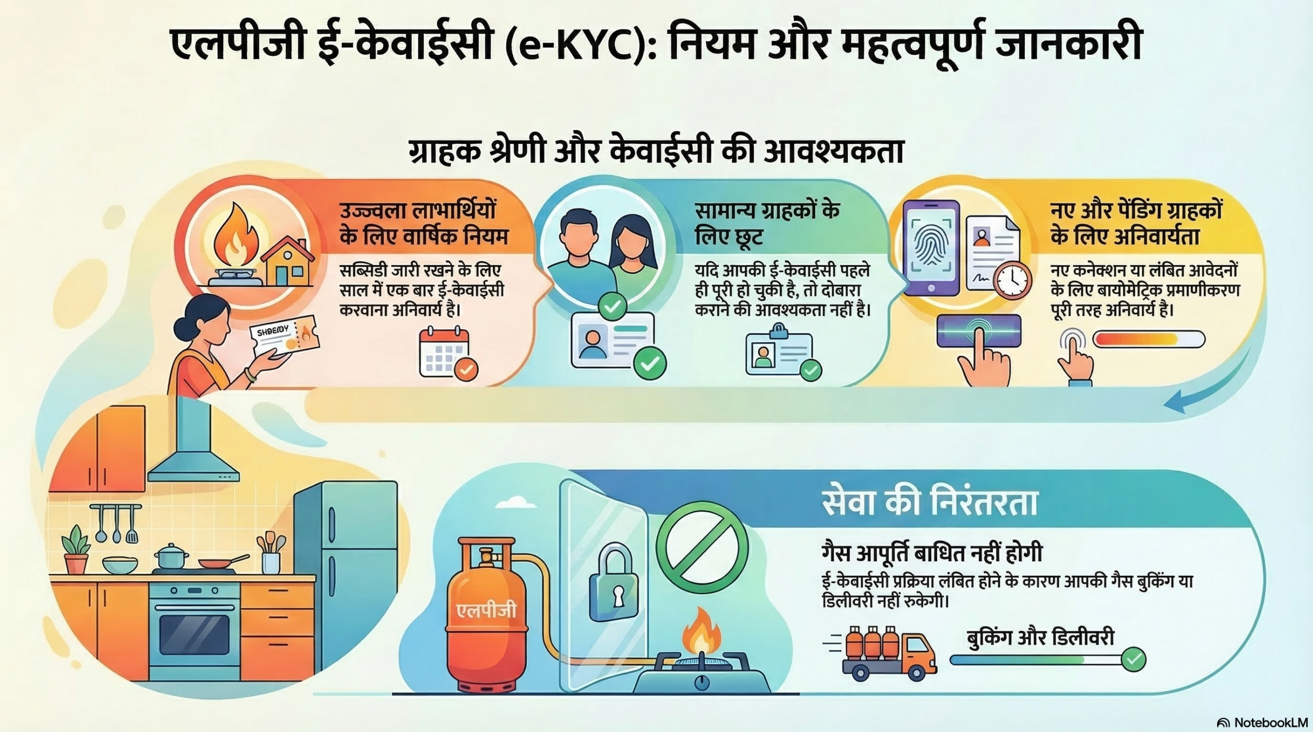 e-KYC गैस बुकिंग सच: जानिए जरूरी अपडेट, किसे करना अनिवार्य, सरकार की बड़ी राहत और नई गाइडलाइंस का पूरा सच