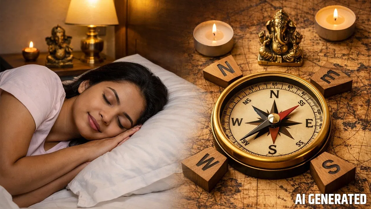 सोने की दिशा और करवट से बढ़ाएँ नींद की गुणवत्ता: Vastu और आयुर्वेद के सुझाव, तनाव और थकान दूर करें