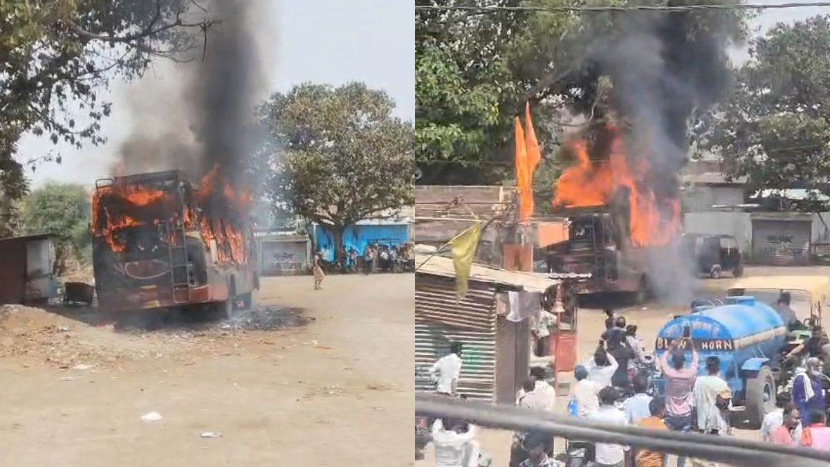 Narsinghpur बस स्टैंड अग्निकांड: गाडरवारा में खड़ी बस में लगी भीषण आग, धुएं से मची अफरा-तफरी, बड़ा हादसा टला