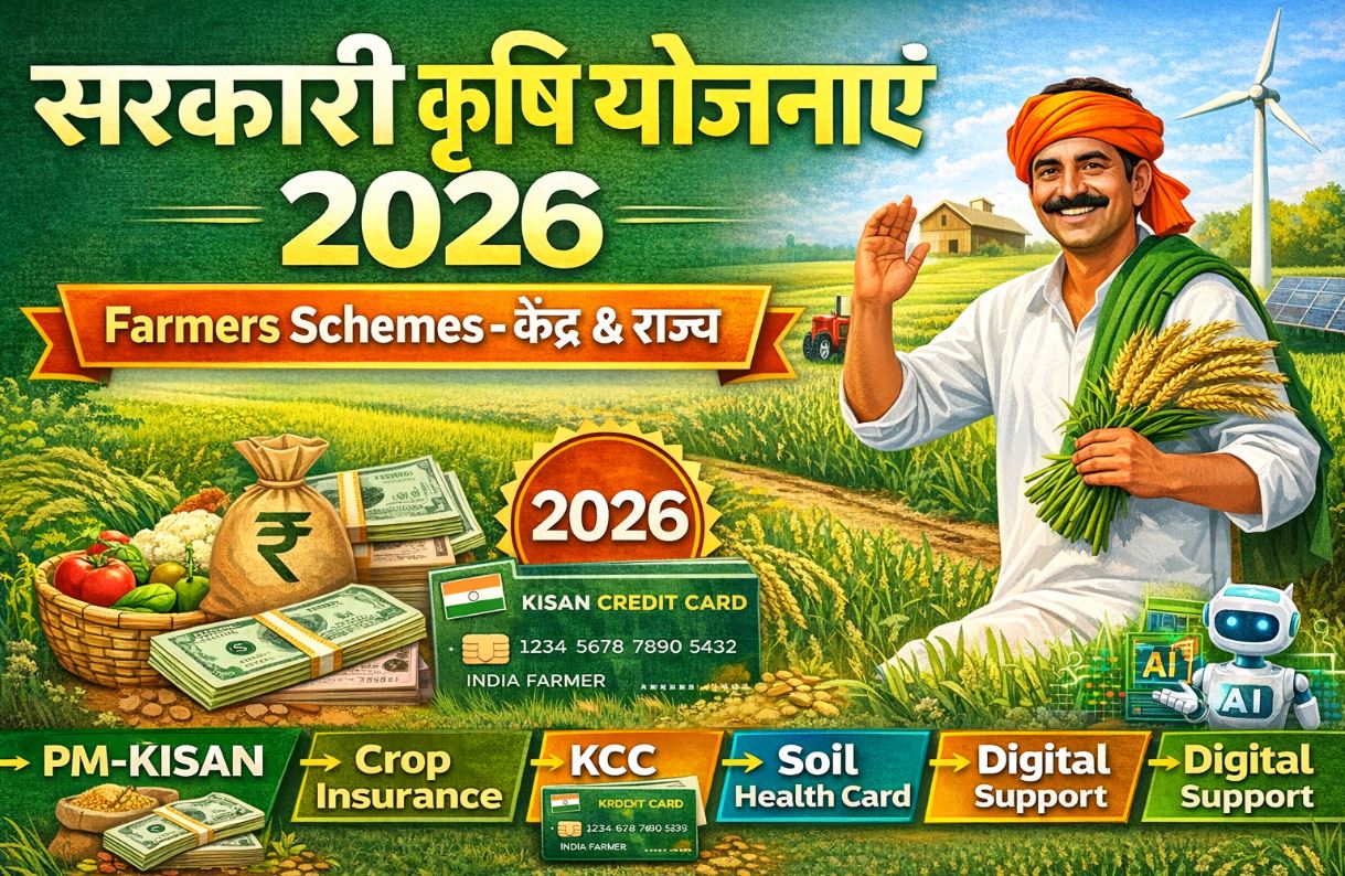 2026 में Kisano के लिए टॉप 5 सरकारी योजनाएं: खेती को मजबूत बनाने की पूरी जानकारी
