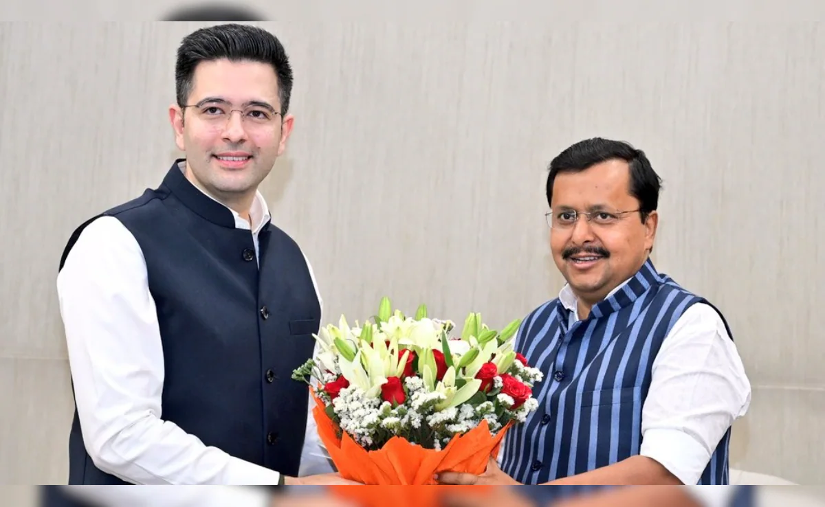 केजरीवाल की सांसदों से मुलाकात का खुलासा, Raghav Chadha समेत कई AAP सांसदों के BJP में जाने से सियासी हलचल
