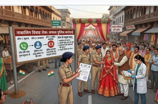 Indore में प्रशासन ने दो बाल विवाह रुकवाए, नाबालिग दुल्हन और 13 वर्षीय दूल्हे की शादी समय रहते टली