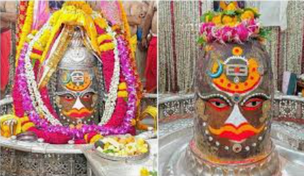 Ujjain : भांग-श्रृंगार, चंद्रमा और बेलपत्र से सजे बाबा महाकाल, भोर 4 बजे हुई भस्म आरती में उमड़ा आस्था का सैलाब