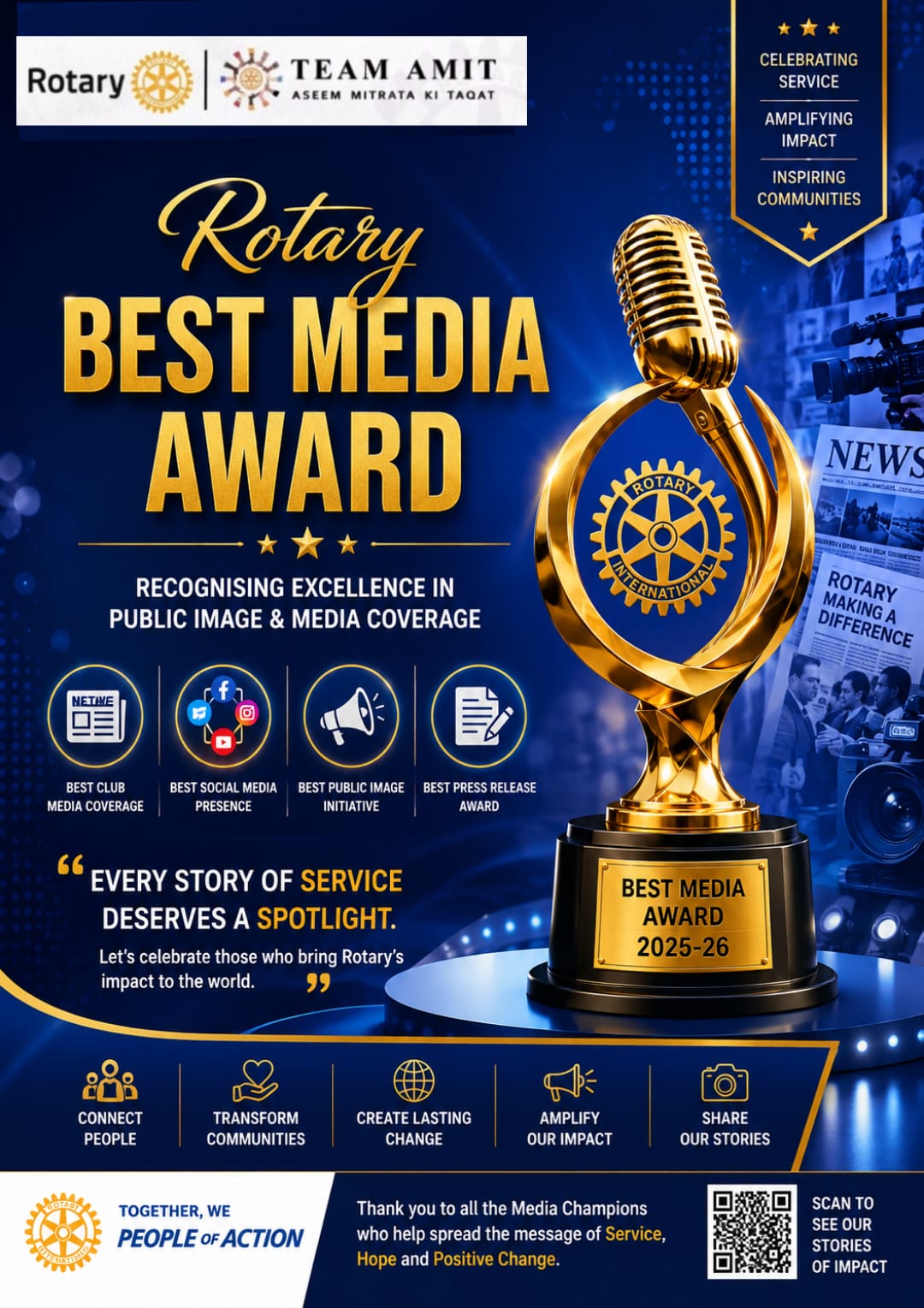 Best Media Coverage Awards से रोटरी डिस्ट्रिक्ट में मीडिया क्षेत्र को मिला शानदार सम्मान, बढ़ी पब्लिक इमेज की ताकत