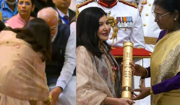 पद्म भूषण से सम्मानित हुईं Alka Yagnik: पीएम मोदी के चरण स्पर्श का वीडियो हुआ वायरल, भावुक कर देने वाला पल बना चर्चा का विषय