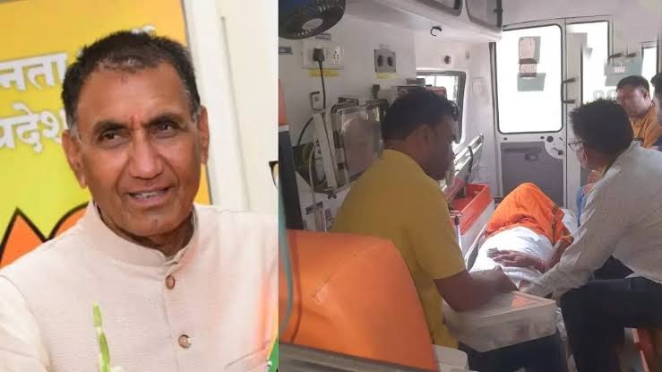 राजगढ़ योग दिवस कार्यक्रम में मंत्री नारायण सिंह पंवार की तबीयत बिगड़ी, तेज हवा से टेंट गिरा, मची अफरातफरी
