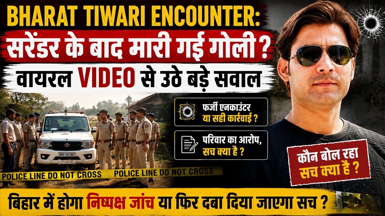 Bharat Tiwari Encounter: चौंकाने वाले सवाल! क्या सरेंडर के बाद चली गोली, न्यायिक जांच खोलेगी बड़ा सच?