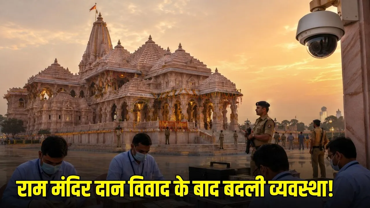 राम मंदिर चढ़ावा विवाद: दान व्यवस्था में बड़े बदलाव, रोजाना गिनती और बैंक जमा प्रक्रिया सख्त
