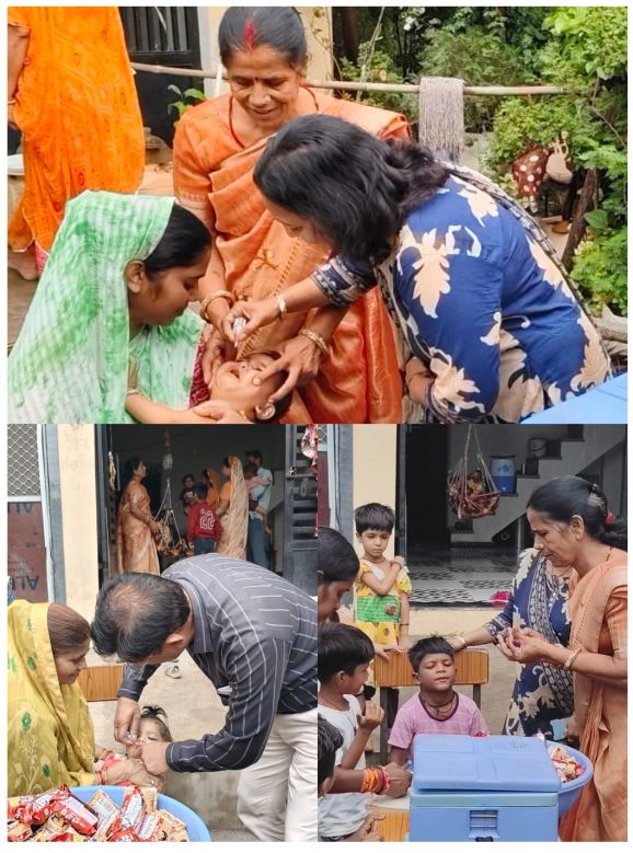 Pulse Polio Campaign: बिरलाग्राम नागदा में 109 बच्चों को पिलाई गई “दो बूंद जिंदगी की”, समाजसेवी संगठनों की सक्रिय भूमिका
