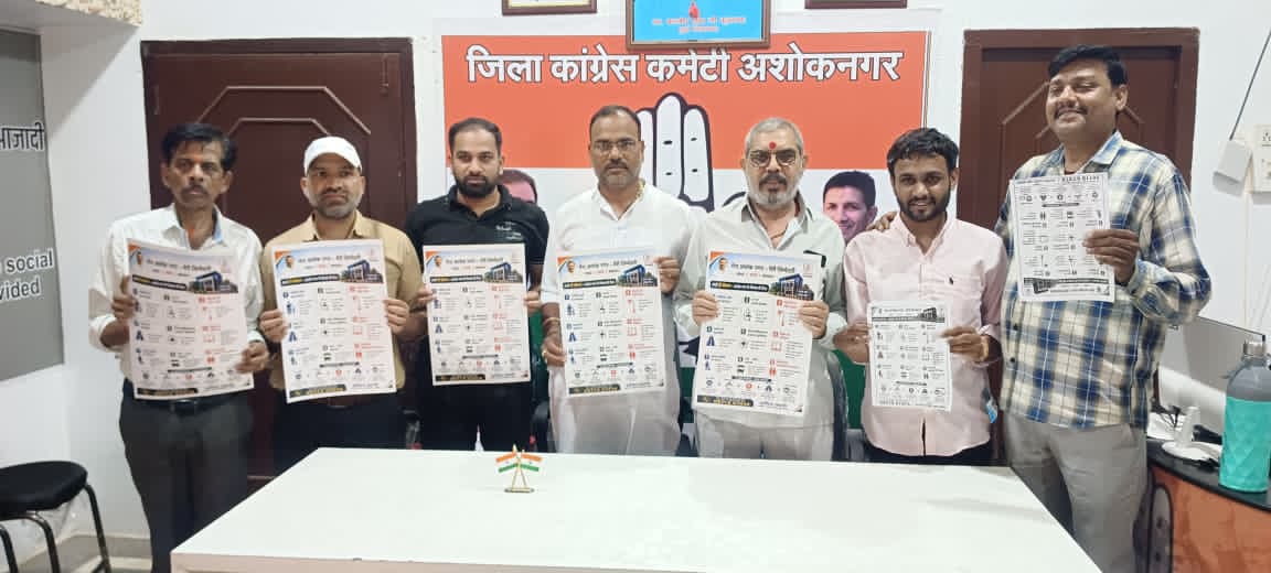 9 जनसंकल्पों के साथ युवा कांग्रेस का बड़ा अभियान: ‘मेरा Ashoknagar – मेरी जिम्मेदारी’ शुरू, जनता की समस्याओं के समाधान का संकल्प