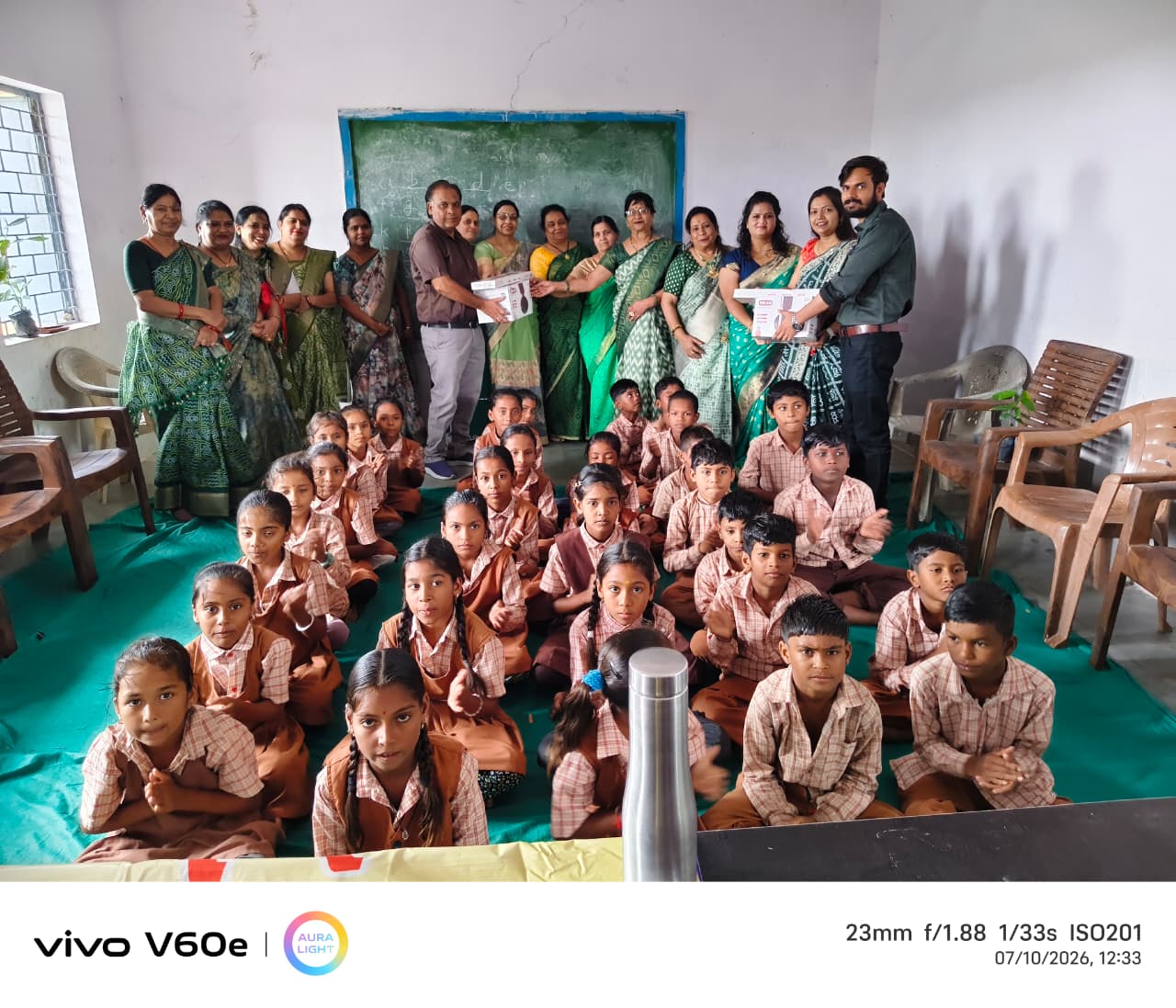 श्री राधे सेवा समिति ग्राम भड़ला ने किया प्रेरणादायक सेवा कार्य: शासकीय विद्यालय को 2 पंखे भेंट, महिलाओं ने लगाए अशोक और जामुन के पौधे