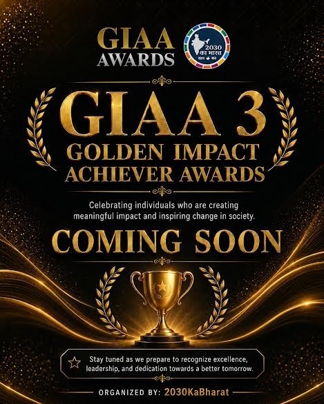 समाज बदलने वाले गुमनाम नायकों को मिलेगा ‘Golden Impact Achiever Awards-3’, निःशुल्क नामांकन शुरू