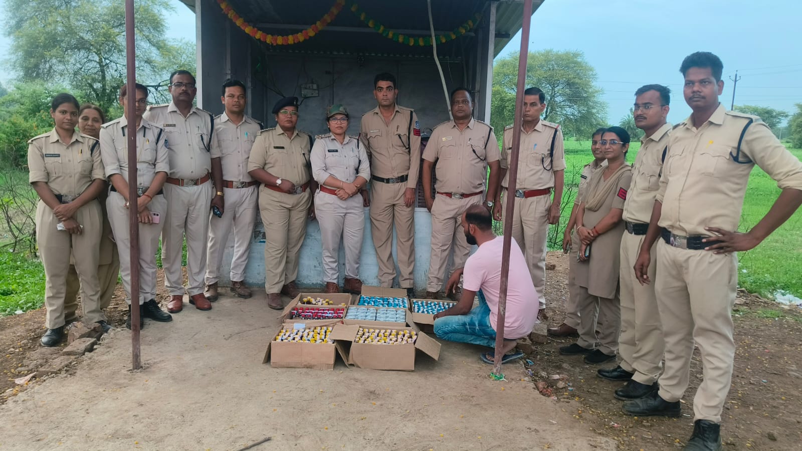  Bina में आबकारी विभाग की बड़ी कार्रवाई, 57.9 बल्क लीटर अवैध शराब जब्त
