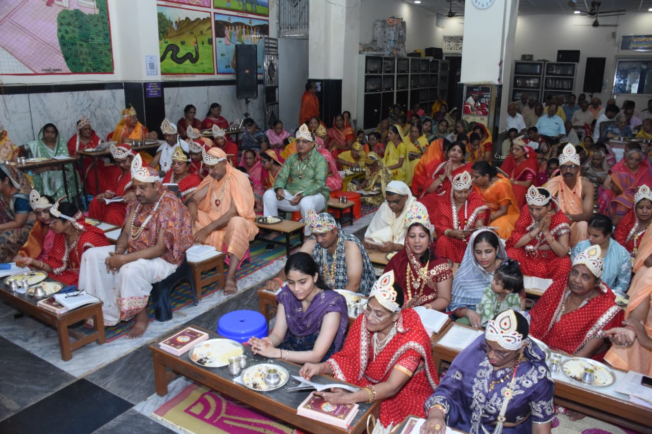 Religious ceremony of Ashtanhika Mahaparva with Lord Jinendra worship and Abhishek at Digambar Jain Temple, Gwalior