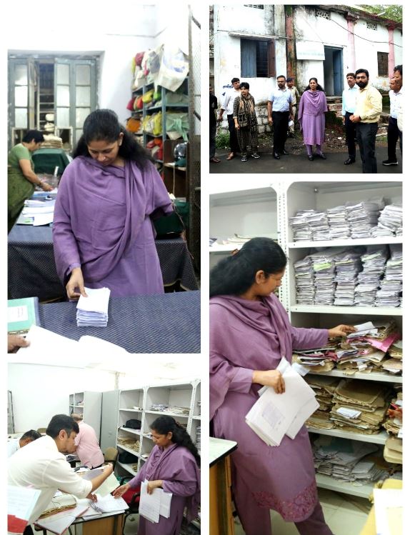 Collector Pratibha Pal का औचक निरीक्षण: लापरवाही पर सहायक ग्रेड-3 निलंबित, रिकॉर्ड प्रबंधन के लिए एसओपी और रोस्टर लागू करने के निर्देश