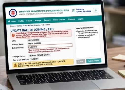 EPF Account Error: PF खाते में Date of Joining या Exit की गलती से अटक सकता है क्लेम, ऐसे करें सुधार