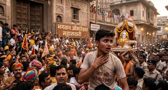 ओंकारेश्वर की महासवारी में श्रद्धालु की पांच तोले की सोने की चेन चोरी, भीड़ का फायदा उठाकर वारदात