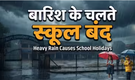 Bhopal में भारी बारिश के चलते 12 अगस्त को स्कूल बंद, कक्षा नर्सरी से 12वीं तक के विद्यार्थियों की छुट्टी