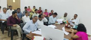 ADM Dr. Pooja Saxena chairs a review meeting in Bhinmal to finalize preparations for the Independence Day celebration at Shivraj Stadium on August 15, 2026