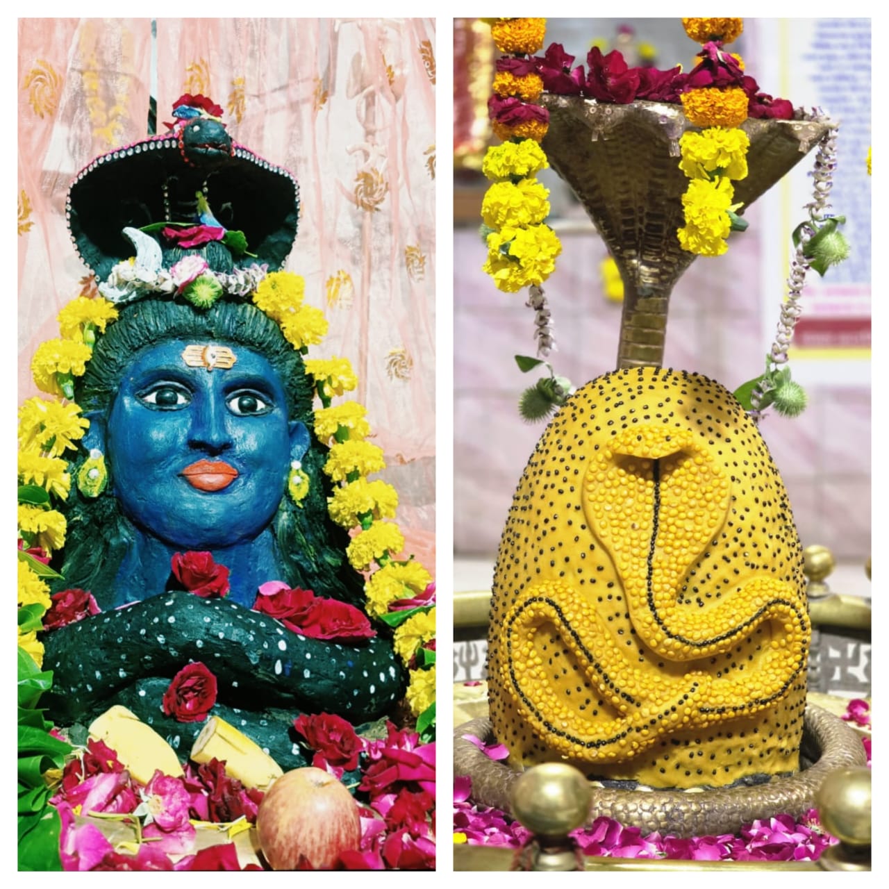 नाग पंचमी पर श्रृंगेश्वर धाम में सजा बाबा महाकाल का दिव्य नाग स्वरूप, नीलकंठ रूप में भी हुए दर्शन