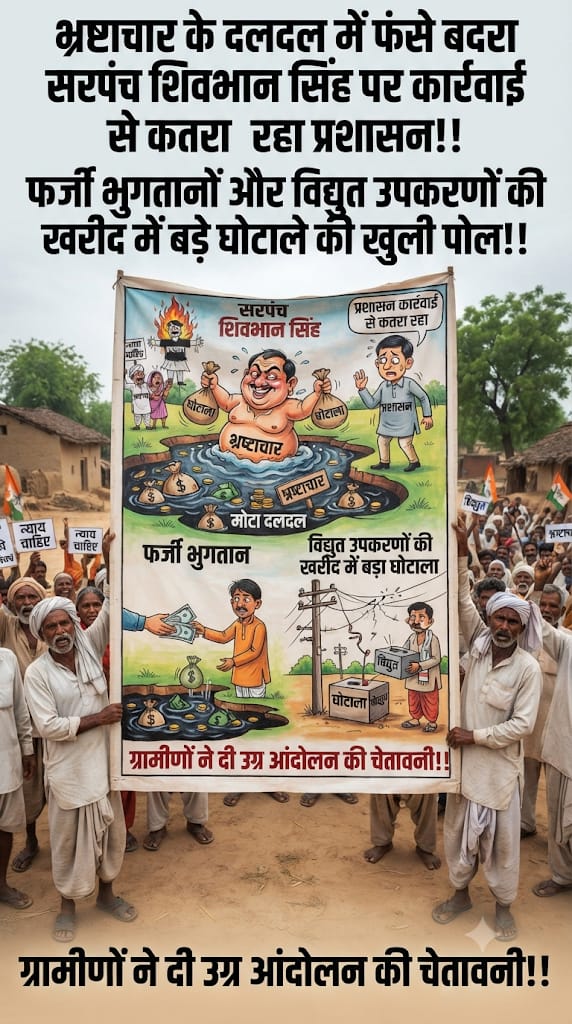 बदरा पंचायत में कथित वित्तीय अनियमितताओं को लेकर विवाद, ग्रामीणों ने जांच और कार्रवाई की मांग उठाई