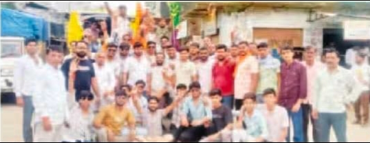 तेजाजी महाराज के निर्वाण स्थल सुरसुरा से अखंड ज्योति लेने रवाना हुए रामपुरिया खेड़ा के 40 युवा