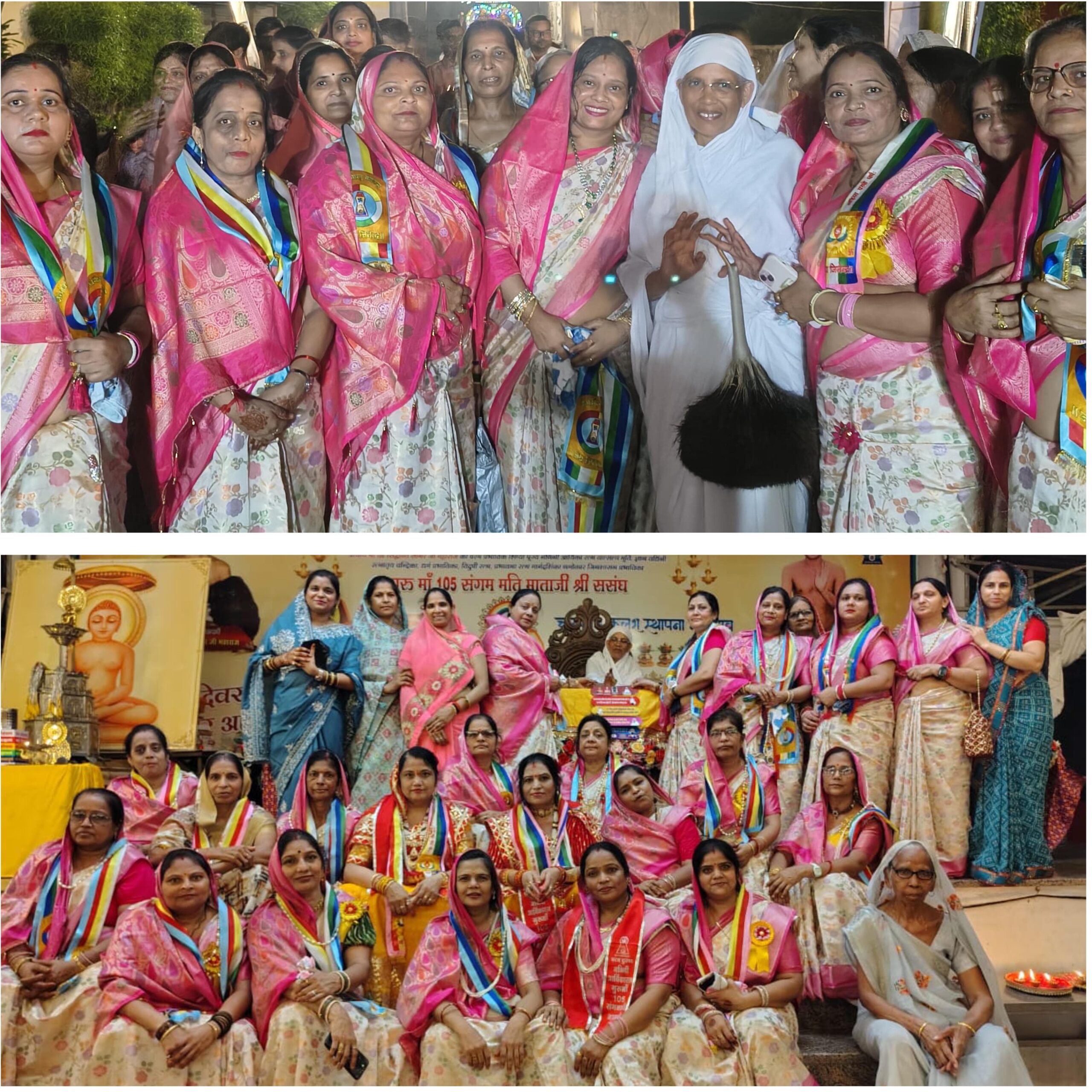 आर्यिका संगममति माताजी के सान्निध्य में निकली भव्य शोभायात्रा, णमोकार महामंत्र के जयघोष से गूंजा अम्बाह